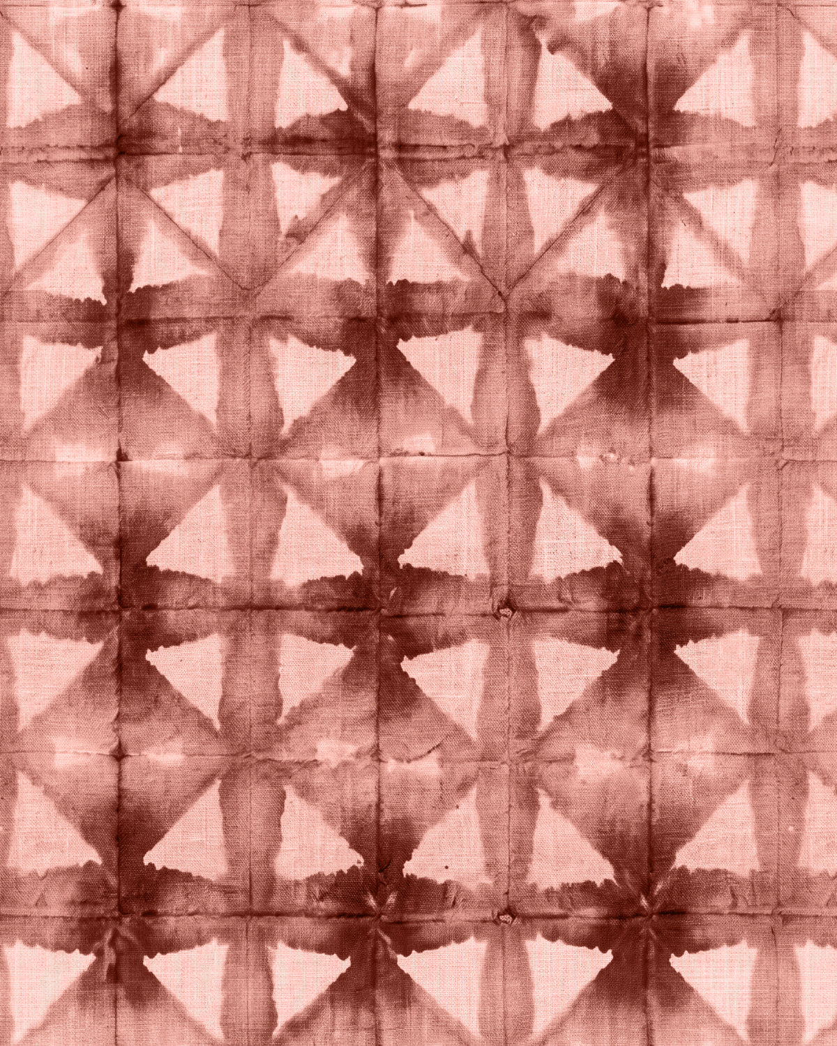 Textured Shibori in Pink & Chocolate Wallpaper