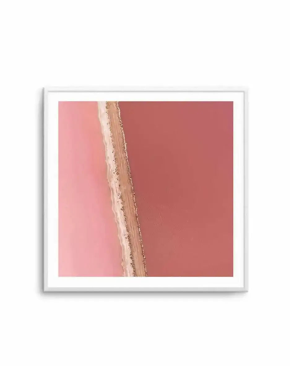 Pink Lakes | SQ Art Print-PRINT-Olive et Oriel-Olive et Oriel-Buy-Australian-Art-Prints-Online-with-Olive-et-Oriel-Your-Artwork-Specialists-Austrailia-Decorate-With-Coastal-Photo-Wall-Art-Prints-From-Our-Beach-House-Artwork-Collection-Fine-Poster-and-Framed-Artwork