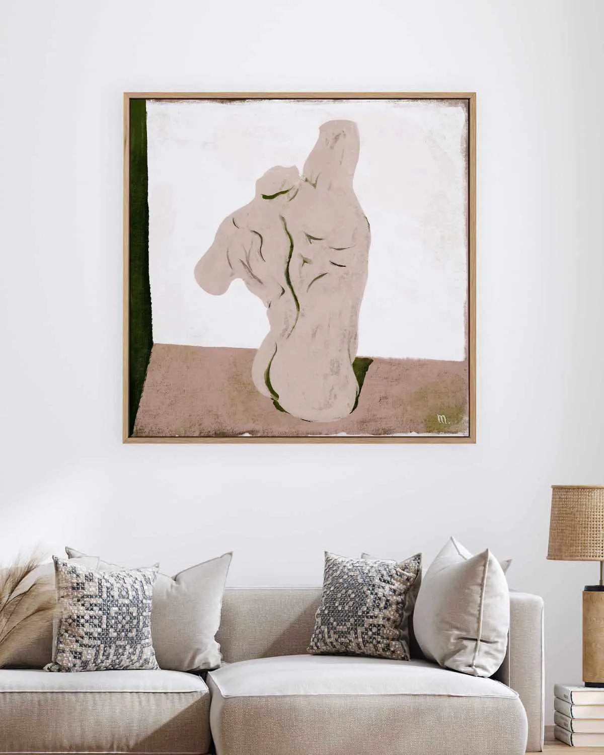 Pink Marble Still Life by Marco Marella | Framed Canvas Art Print from Olive et Oriel where you can shop wallpaper and artworks online