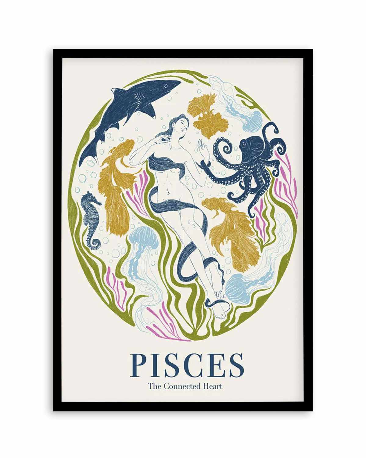 Pisces By Jenny Liz Rome Art Print