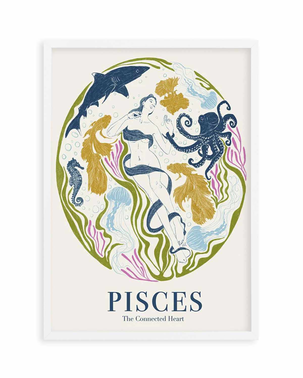 Pisces By Jenny Liz Rome Art Print