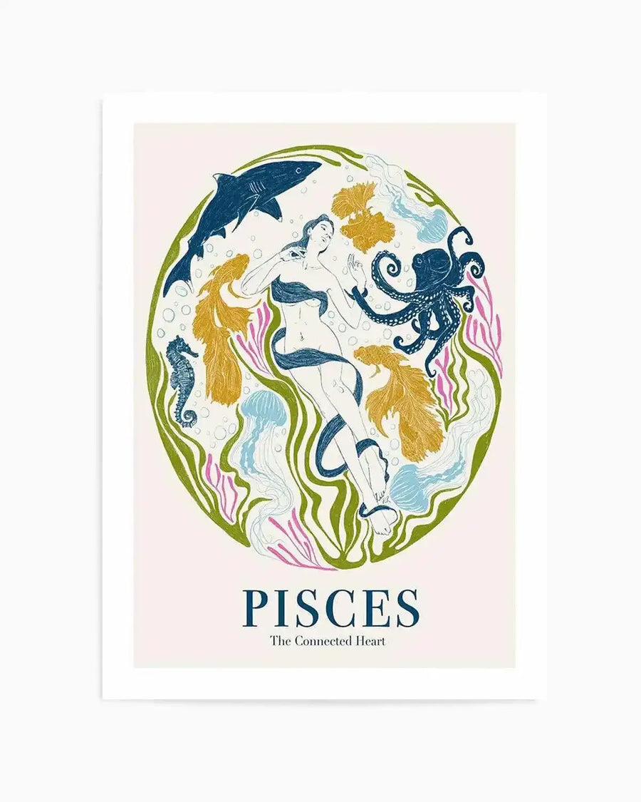Pisces By Jenny Liz Rome Art Print from Olive et Oriel where you can shop wallpaper and artworks online
