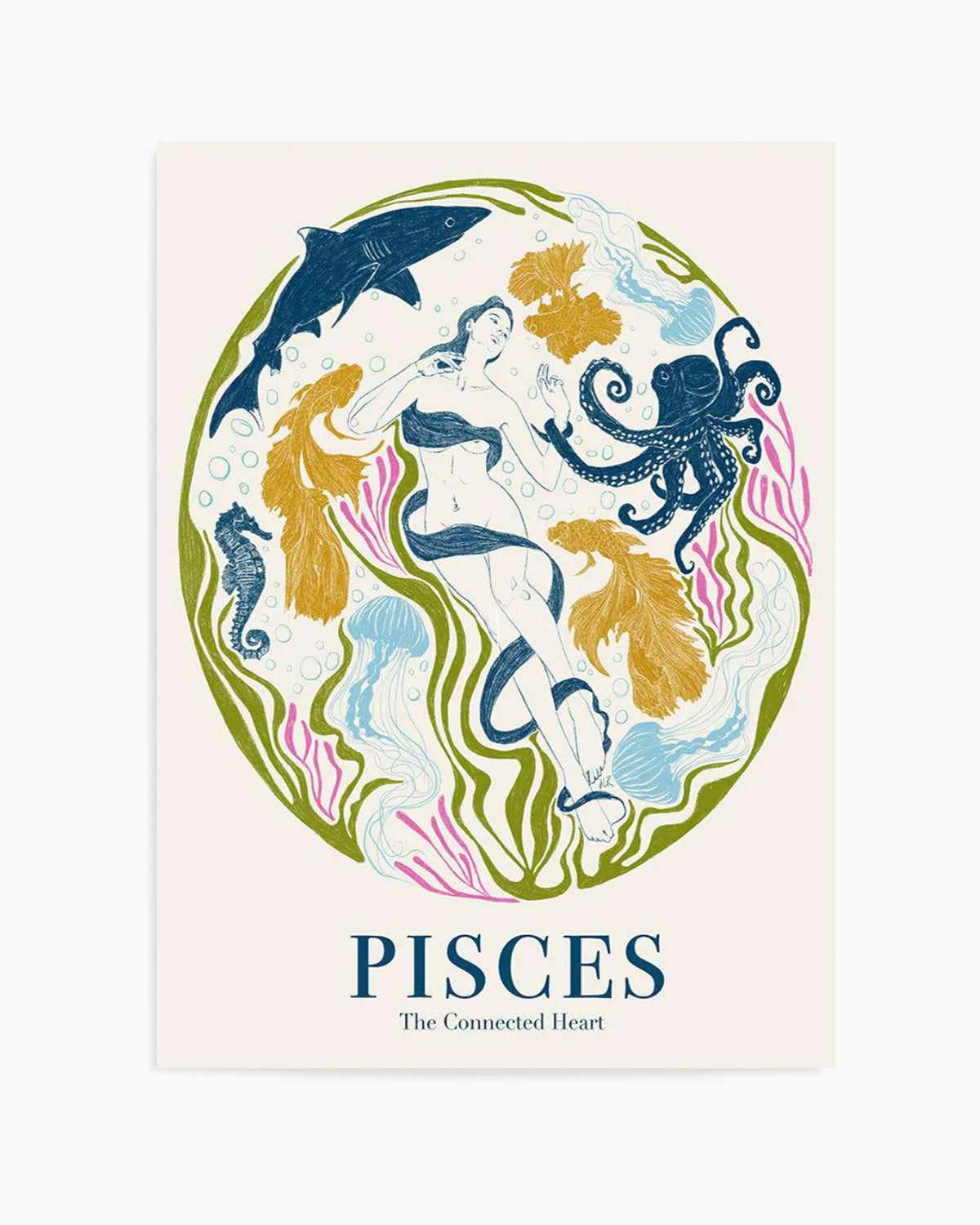 Pisces By Jenny Liz Rome Art Print