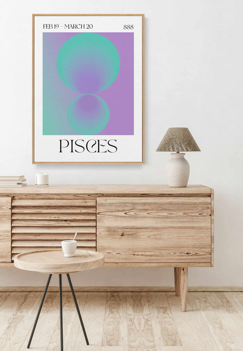Pisces by Valeria Castillo | Framed Canvas Art Print