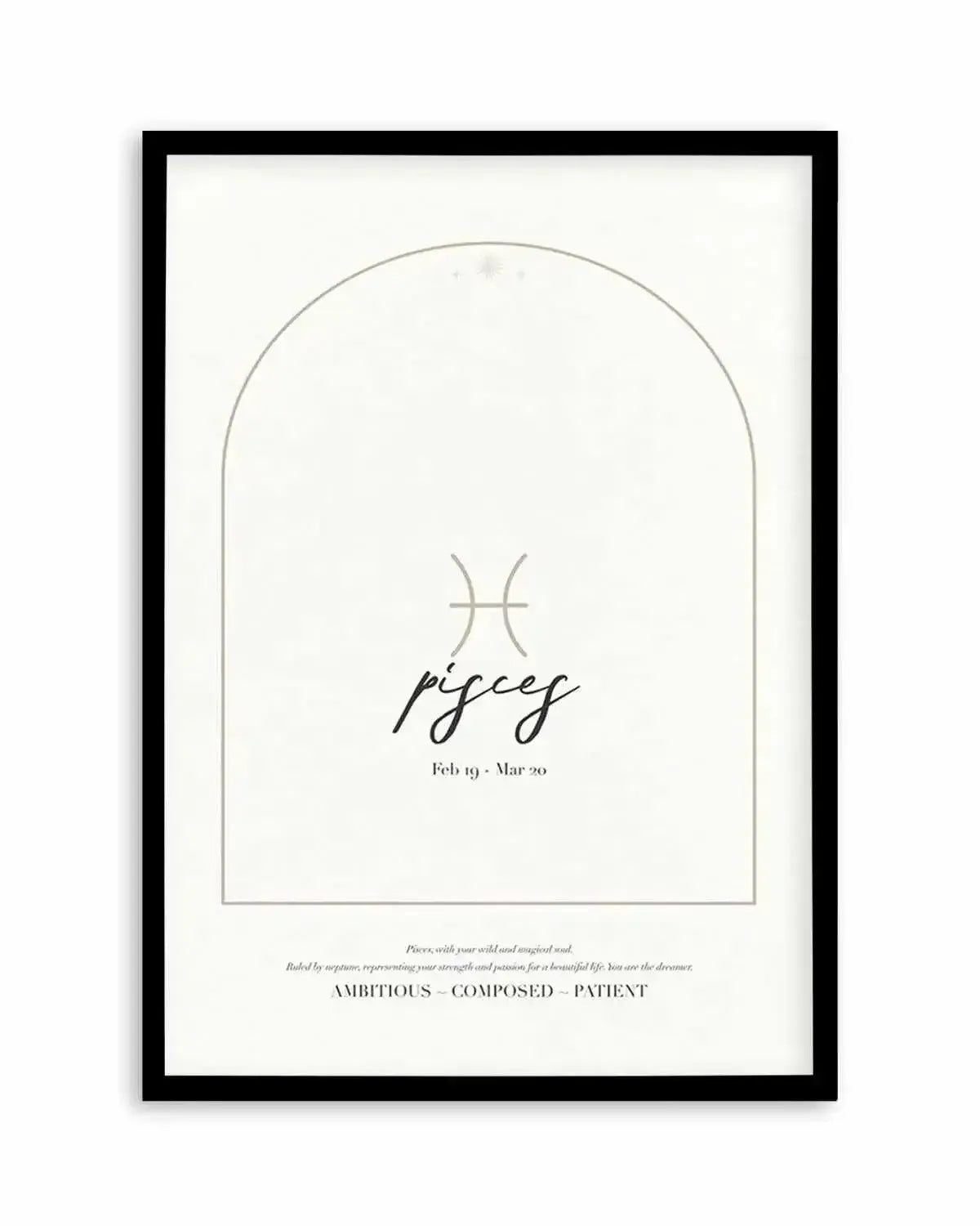 Pisces Star Sign Art Print from Olive et Oriel where you can shop wallpaper and artworks online