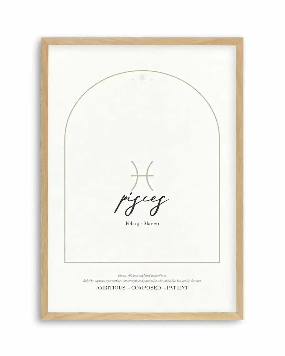 Pisces Star Sign Art Print from Olive et Oriel where you can shop wallpaper and artworks online