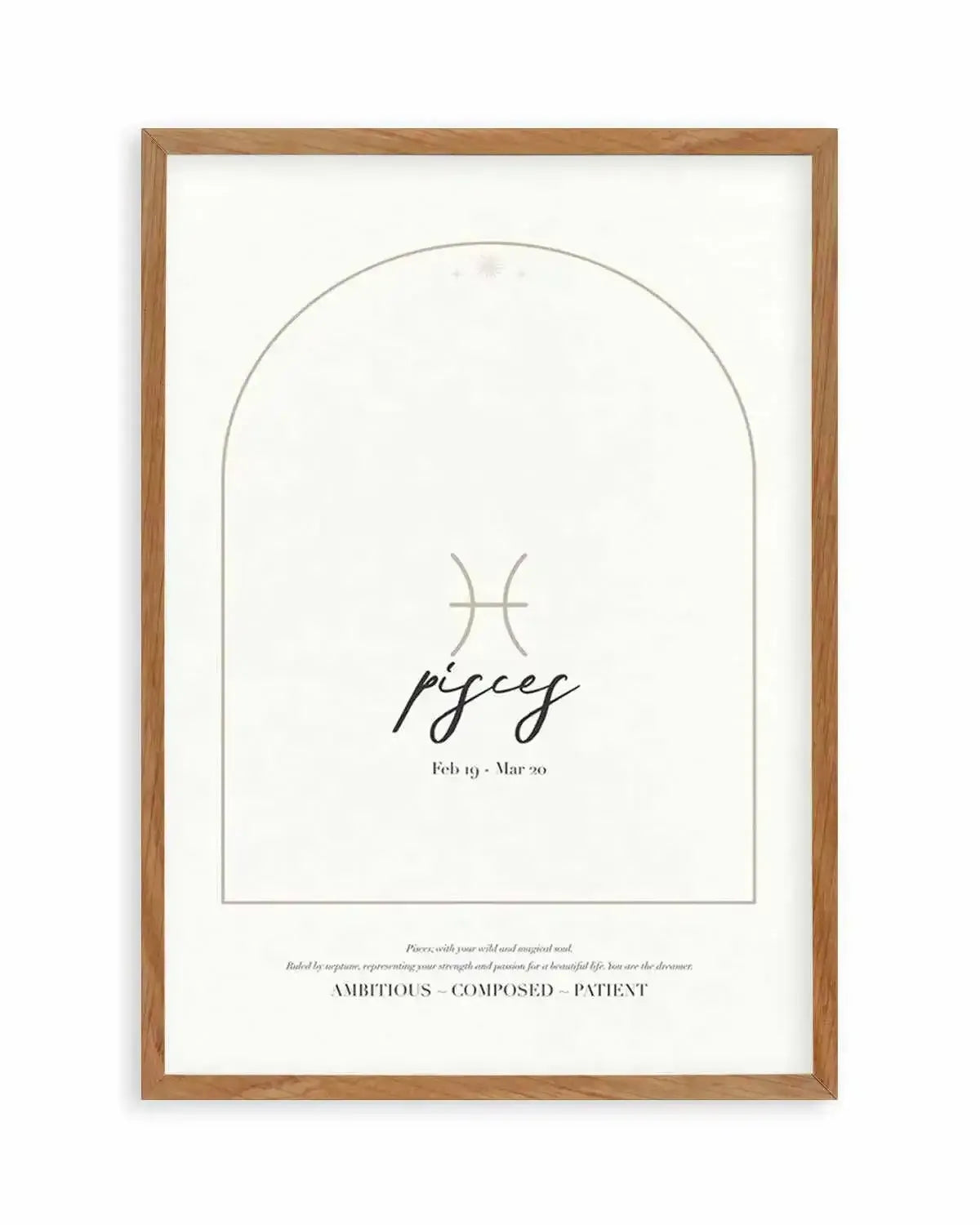 Pisces Star Sign Art Print from Olive et Oriel where you can shop wallpaper and artworks online