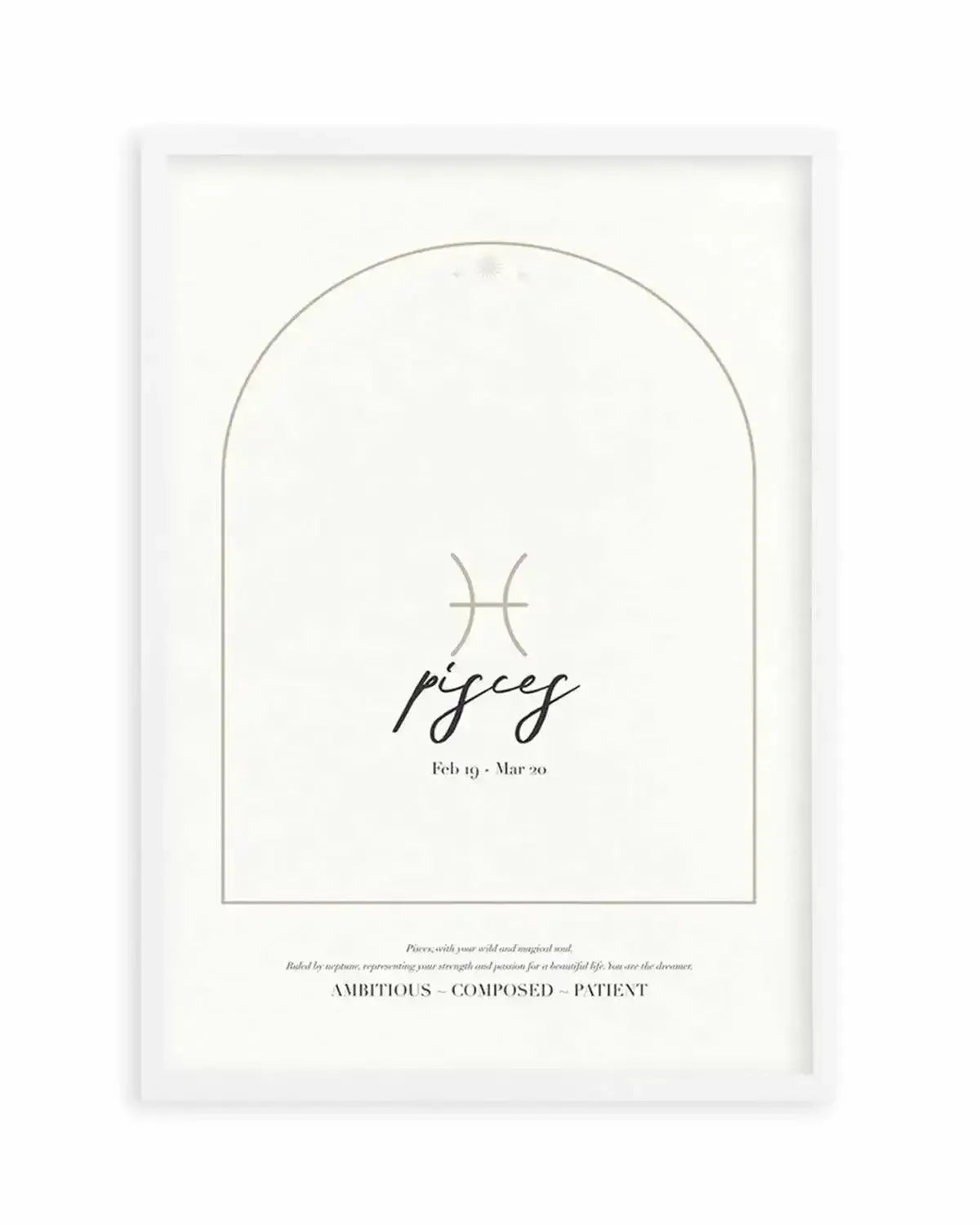 Pisces Star Sign Art Print from Olive et Oriel where you can shop wallpaper and artworks online