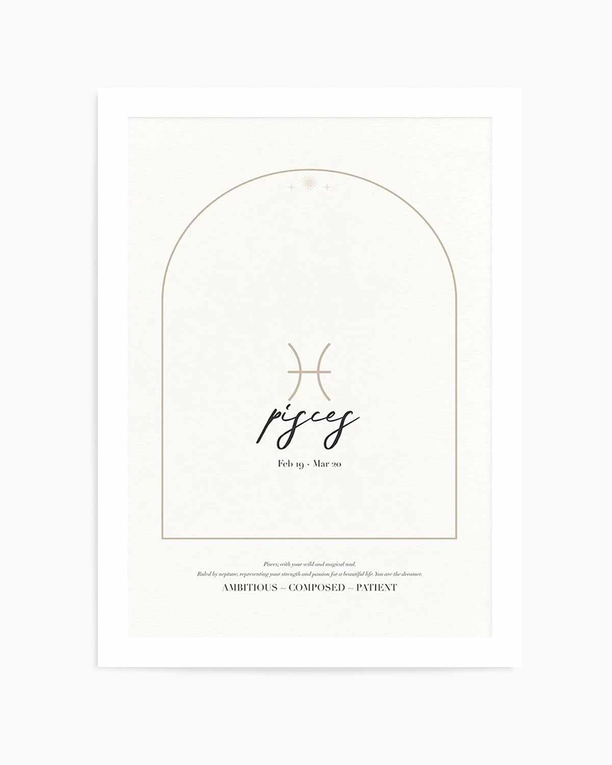 Pisces Star Sign Art Print