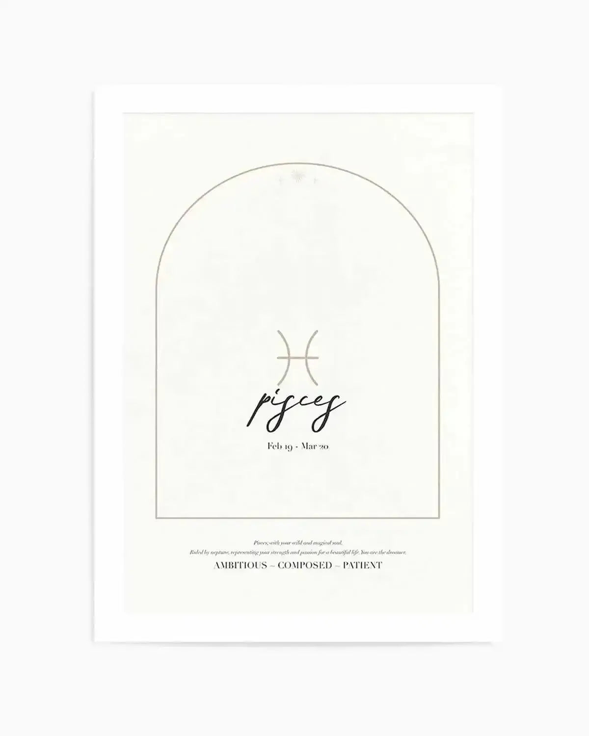 Pisces Star Sign Art Print from Olive et Oriel where you can shop wallpaper and artworks online