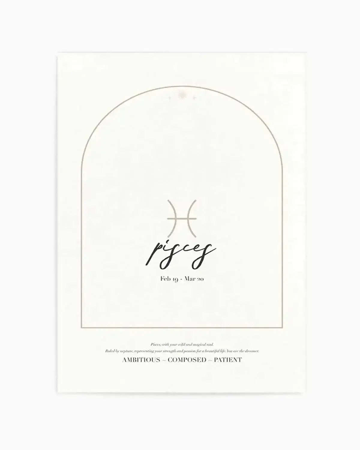 Pisces Star Sign Art Print from Olive et Oriel where you can shop wallpaper and artworks online