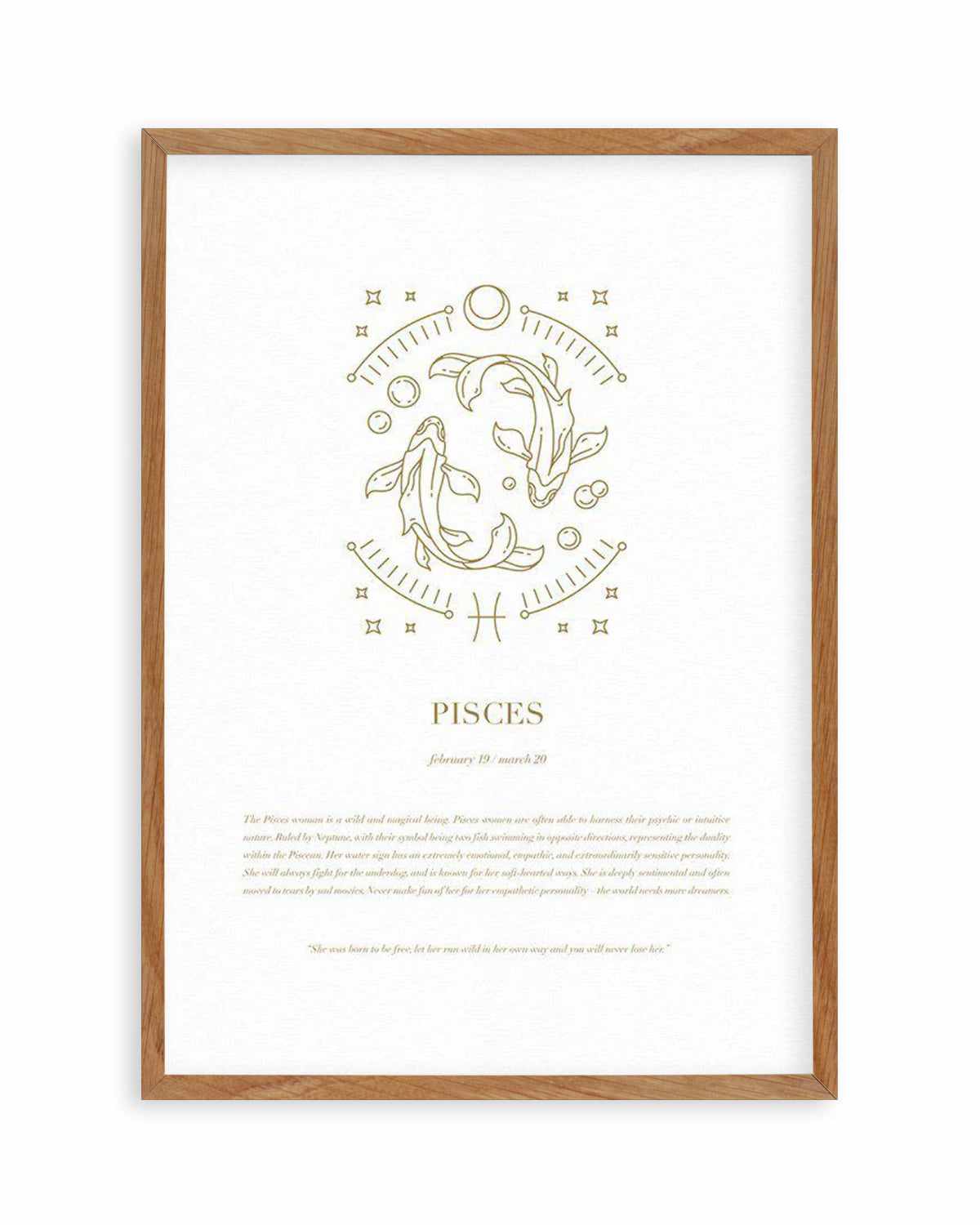 Pisces | Celestial Zodiac Art Print