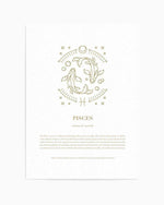 Pisces | Celestial Zodiac Art Print