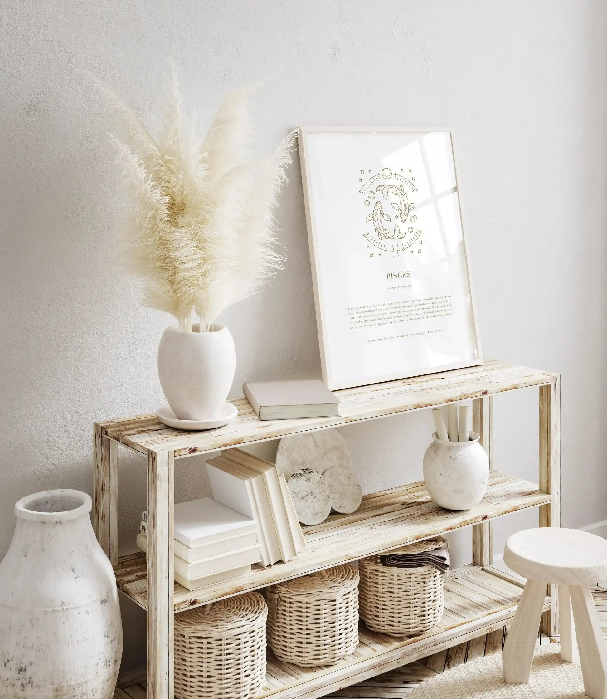 Pisces | Celestial Zodiac Art Print-PRINT-Olive et Oriel-Olive et Oriel-Buy-Australian-Art-Prints-Online-with-Olive-et-Oriel-Your-Artwork-Specialists-Austrailia-Decorate-With-Coastal-Photo-Wall-Art-Prints-From-Our-Beach-House-Artwork-Collection-Fine-Poster-and-Framed-Artwork