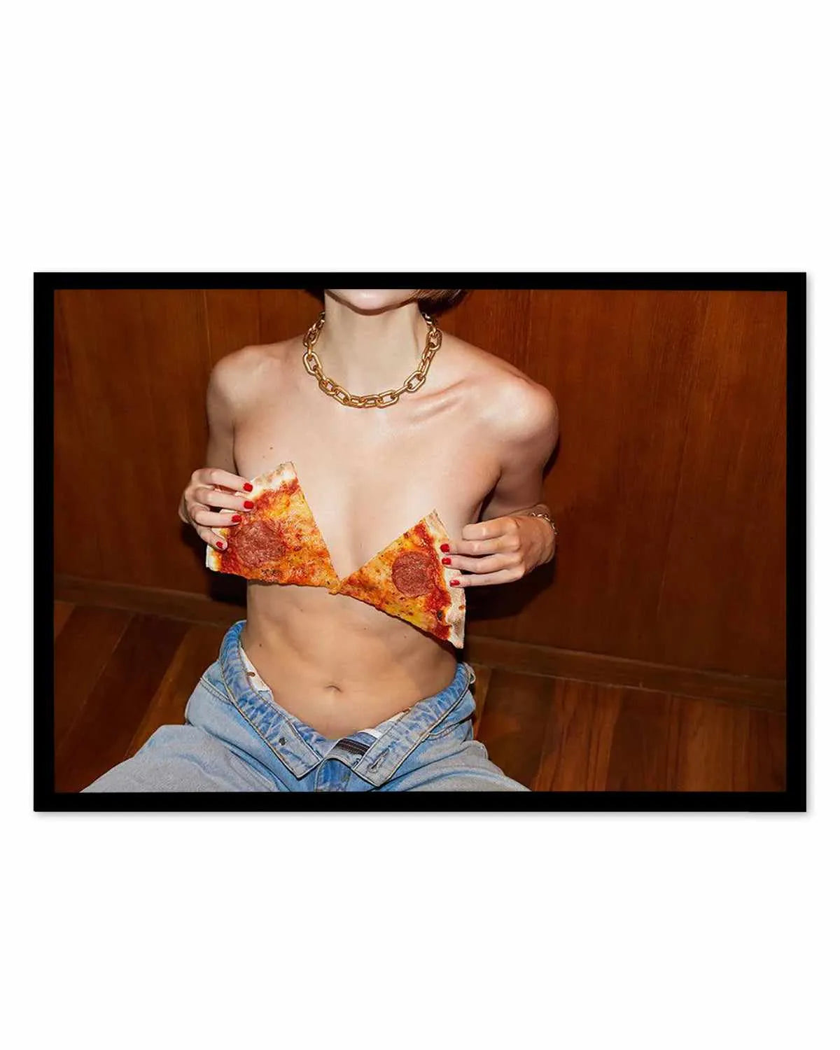 Pizzarazzi by Amy Hallam Art Print from Olive et Oriel where you can shop wallpaper and artworks online