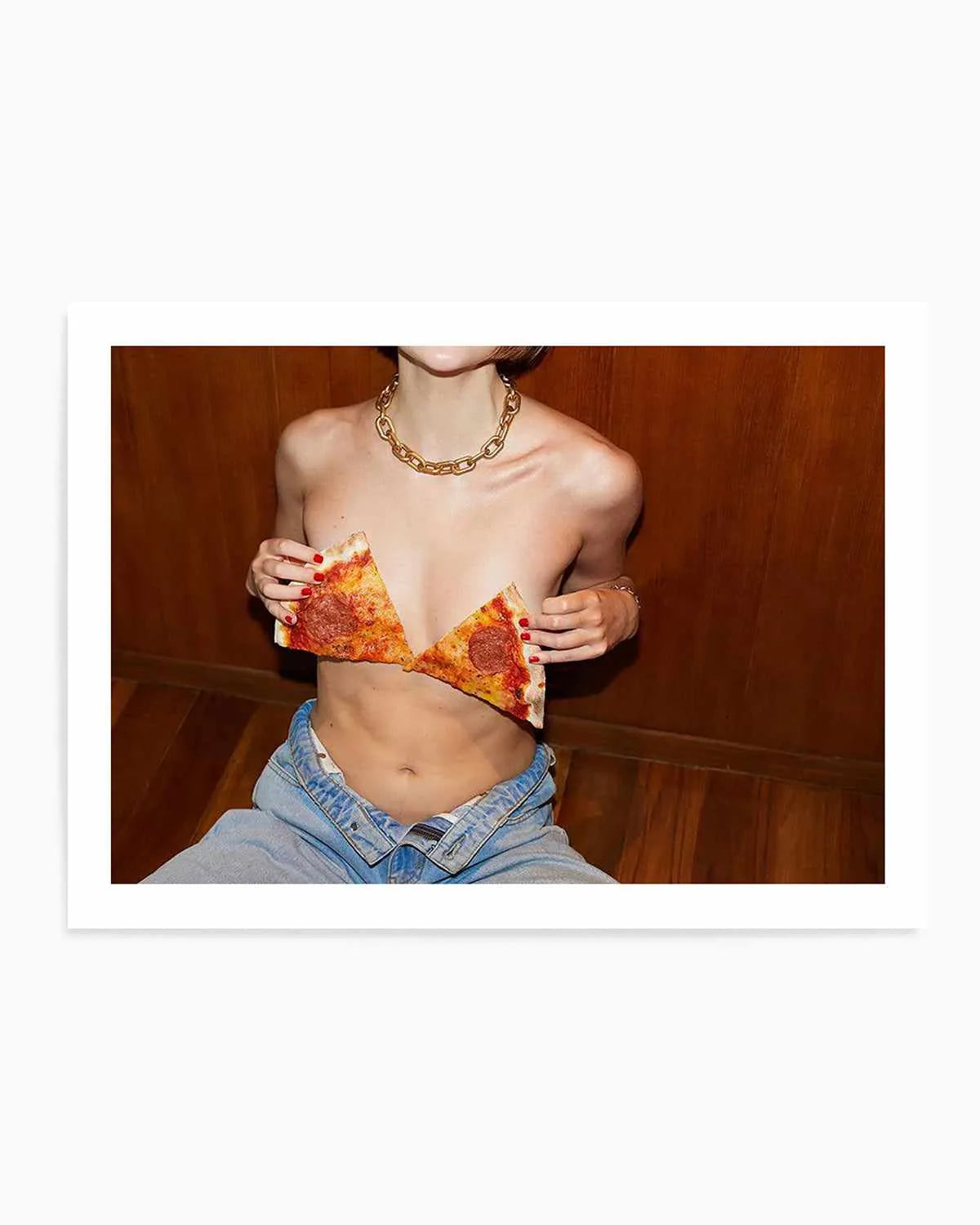 Pizzarazzi by Amy Hallam Art Print from Olive et Oriel where you can shop wallpaper and artworks online