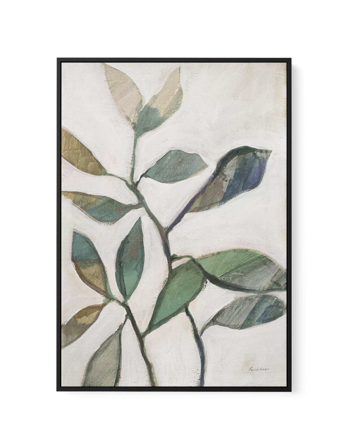 Plant Care Cool Neutral | Framed Canvas Art Print