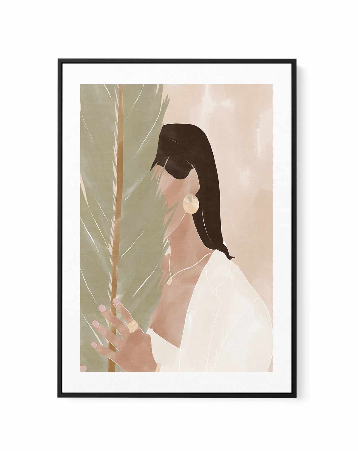 Plant Girl By Ivy Green | Framed Canvas Art Print