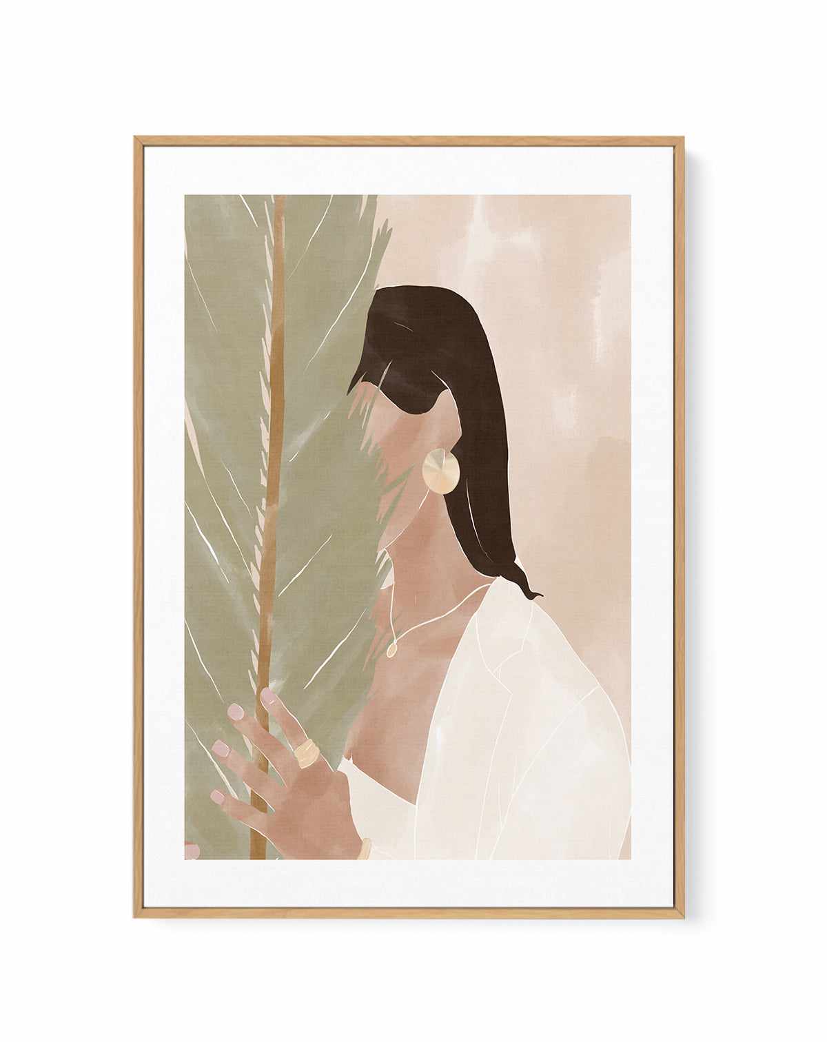 Plant Girl By Ivy Green | Framed Canvas Art Print