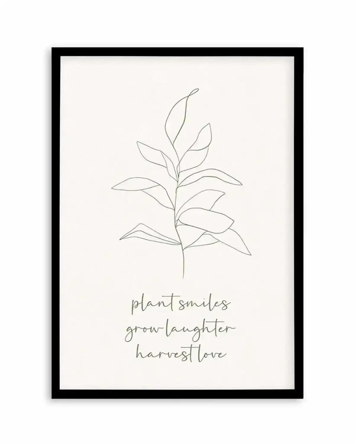 Plant Smiles, Grow Laughter Art Print from Olive et Oriel where you can shop wallpaper and artworks online