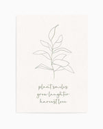 Plant Smiles, Grow Laughter Art Print
