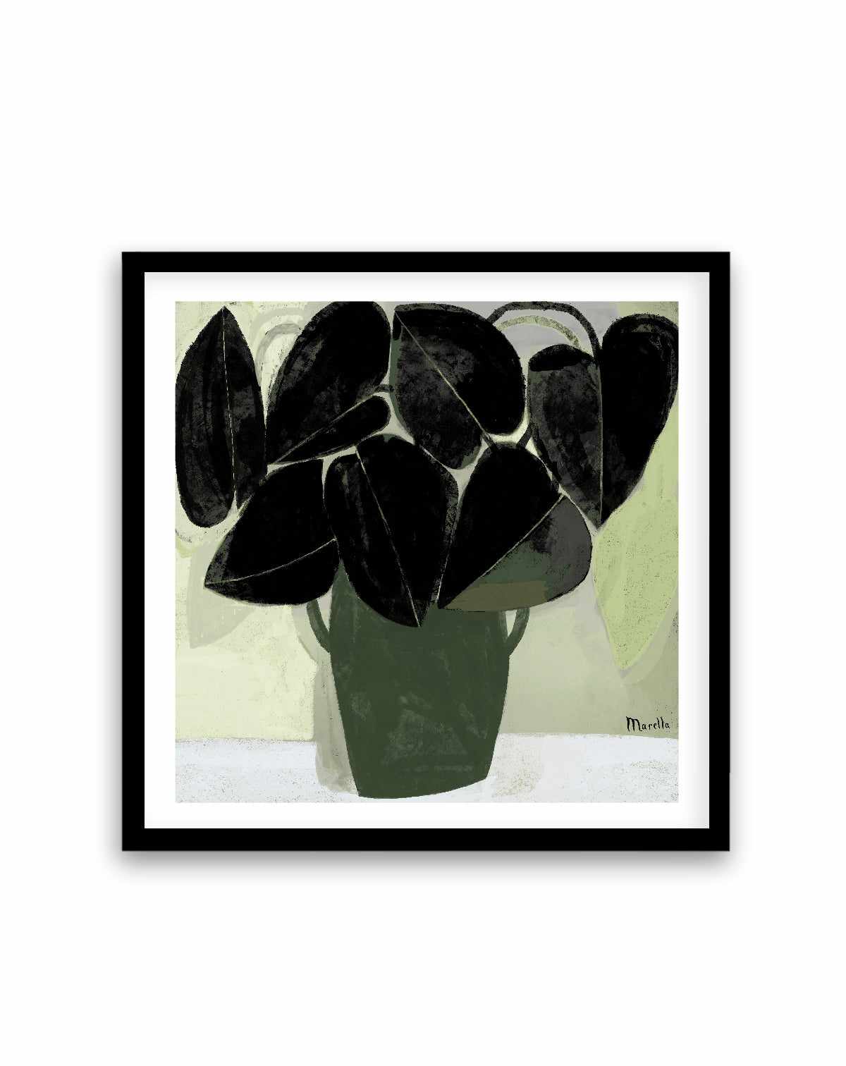 Plant in Green Vase by Marco Marella | Art Print from Olive et Oriel where you can shop wallpaper and artworks online