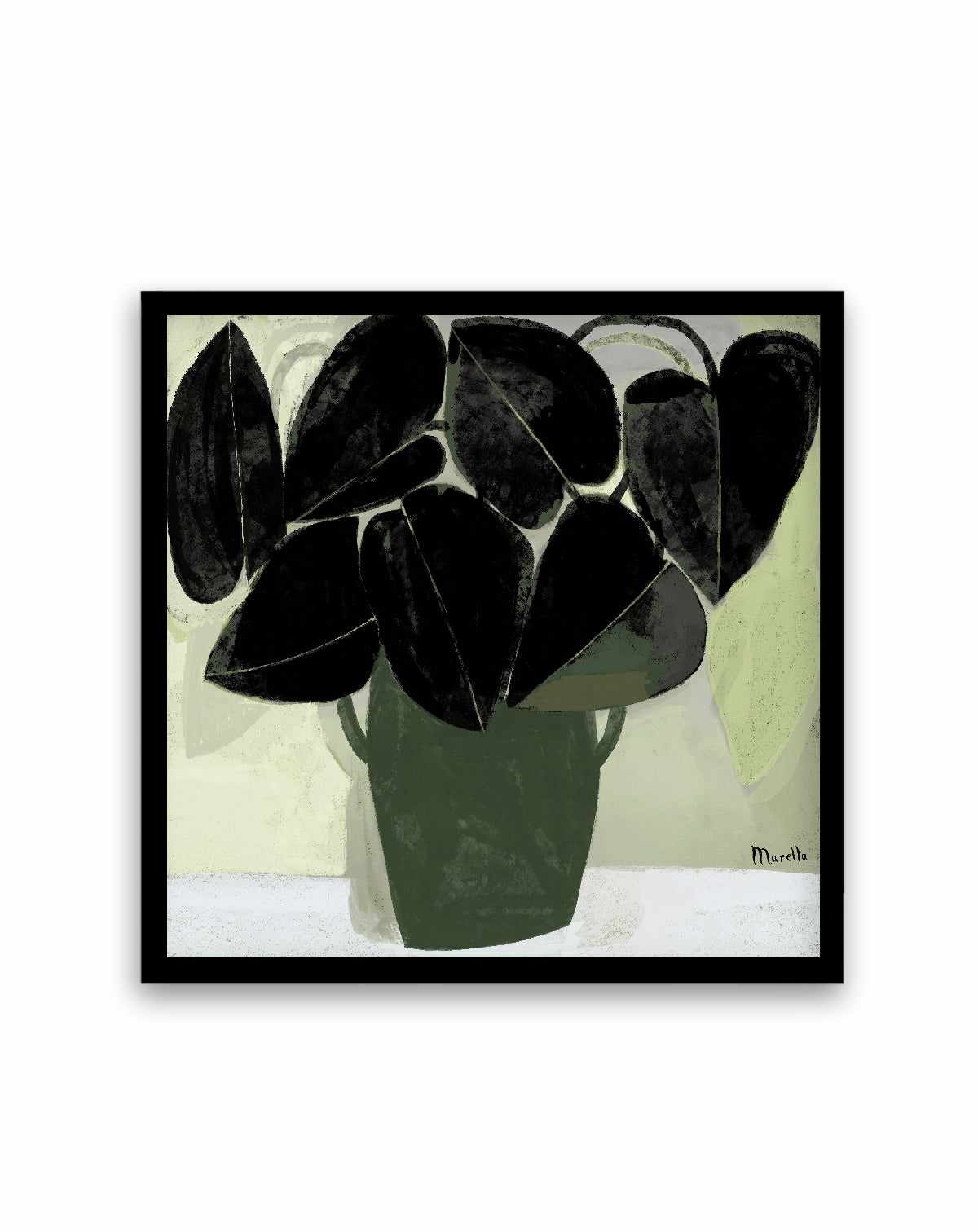Plant in Green Vase by Marco Marella | Art Print from Olive et Oriel where you can shop wallpaper and artworks online