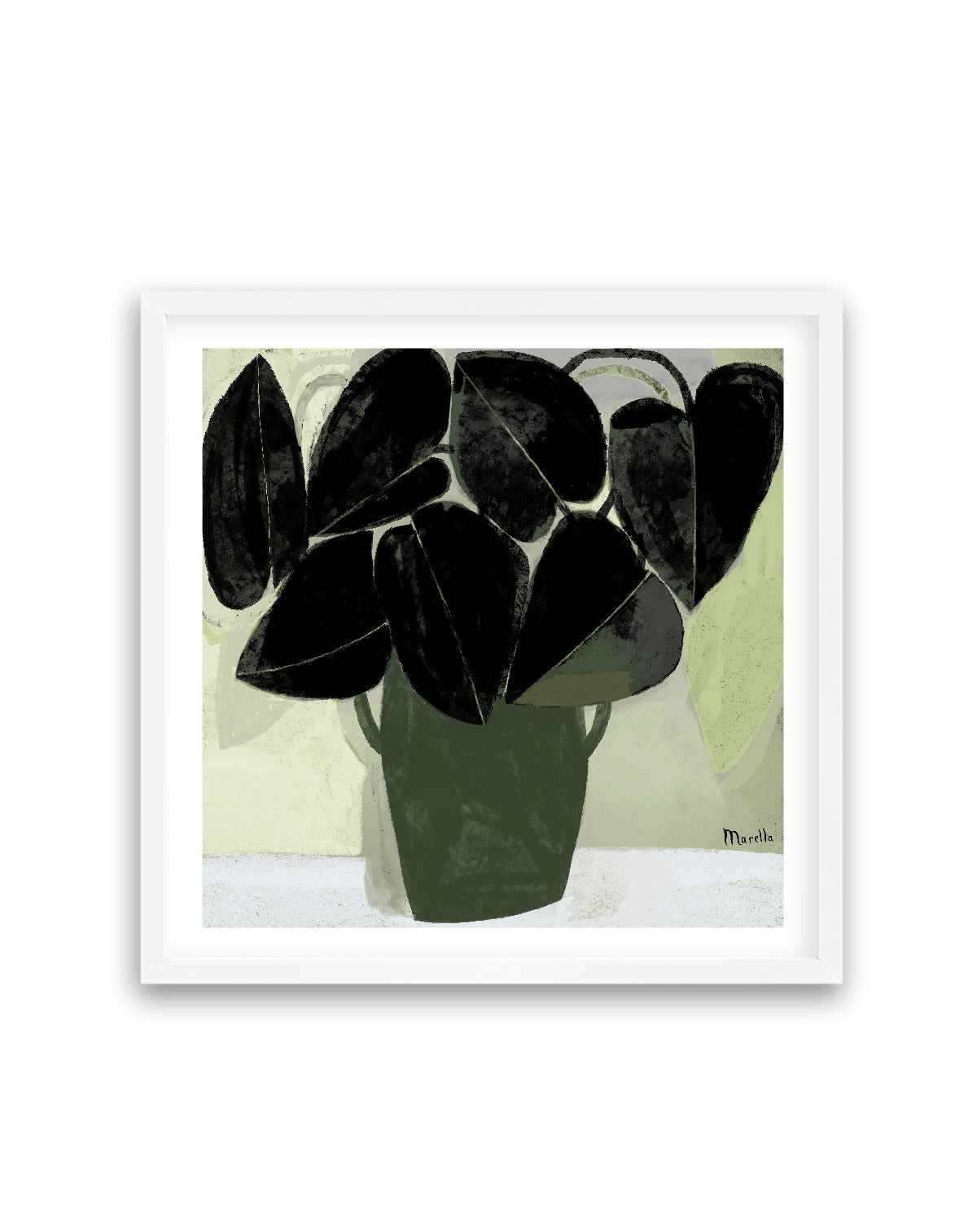 Plant in Green Vase by Marco Marella | Art Print from Olive et Oriel where you can shop wallpaper and artworks online