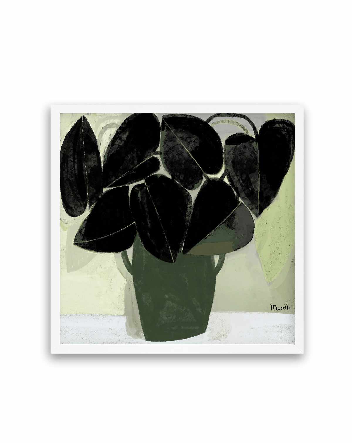 Plant in Green Vase by Marco Marella | Art Print from Olive et Oriel where you can shop wallpaper and artworks online