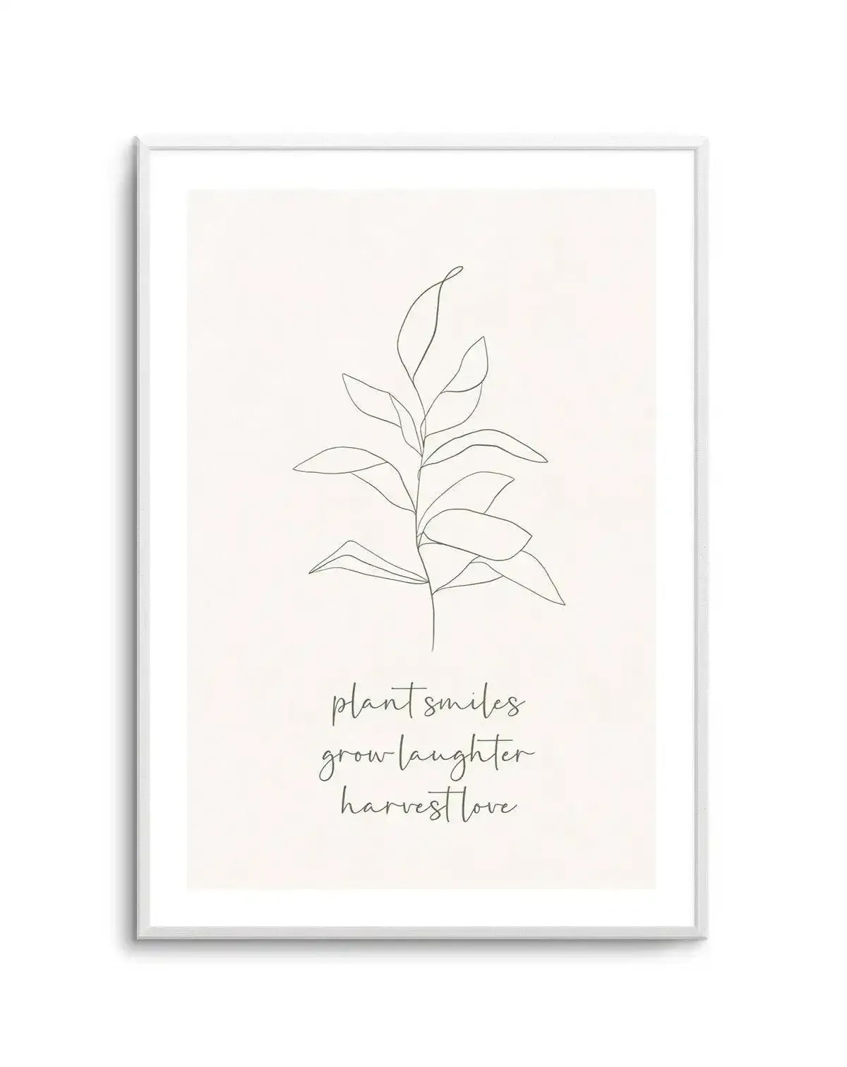 Plant Smiles, Grow Laughter Art Print-PRINT-Olive et Oriel-Olive et Oriel-Buy-Australian-Art-Prints-Online-with-Olive-et-Oriel-Your-Artwork-Specialists-Austrailia-Decorate-With-Coastal-Photo-Wall-Art-Prints-From-Our-Beach-House-Artwork-Collection-Fine-Poster-and-Framed-Artwork