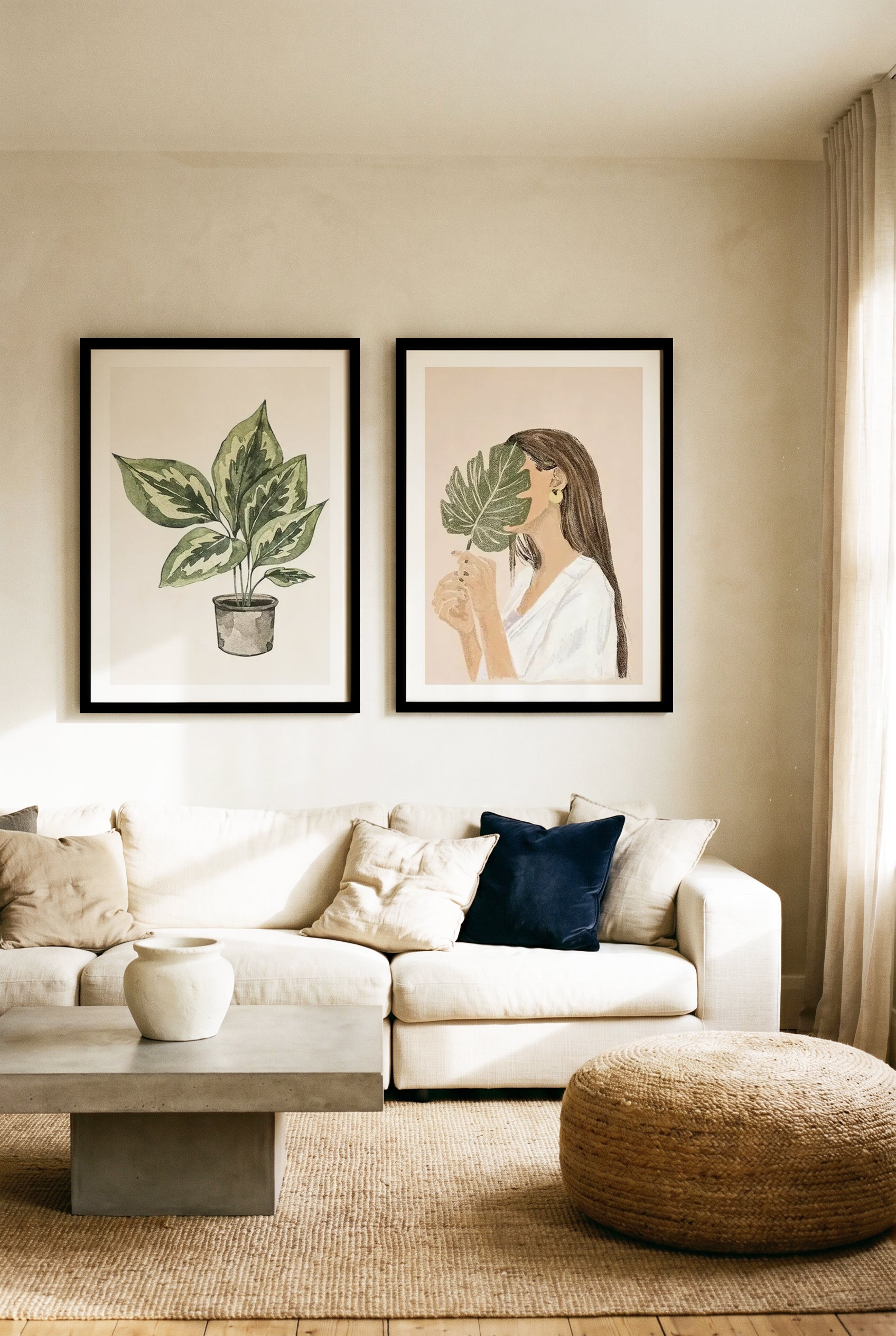 Plant Life & Plant Lover II Art Print Set of 2 | Matching Wall Art