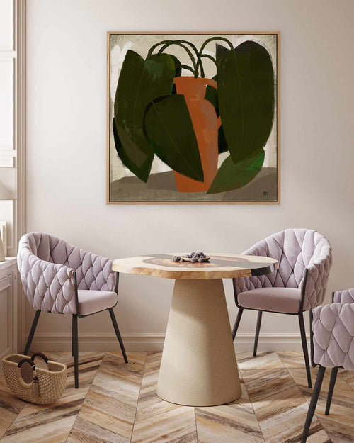 Plant With Cinnamon Vase by Marco Marella | Framed Canvas Art Print