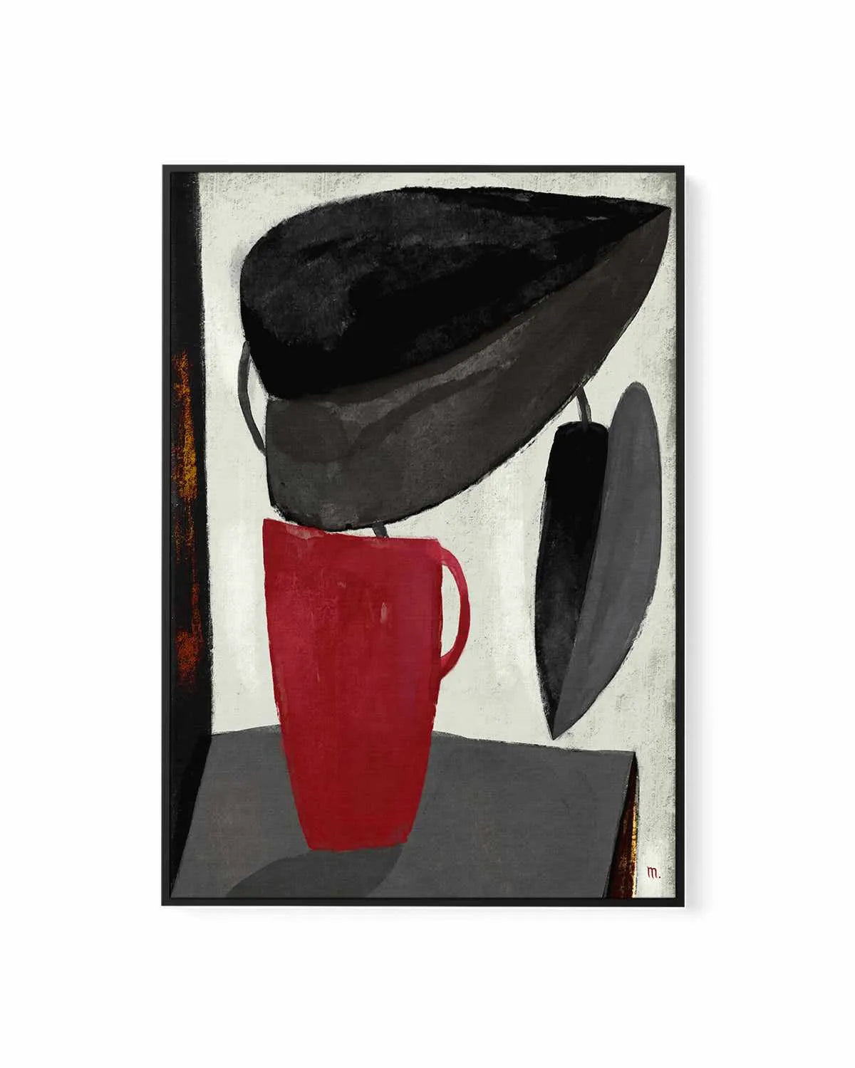 Plant With Two Leaves by Marco Marella | Framed Canvas Art Print from Olive et Oriel where you can shop wallpaper and artworks online