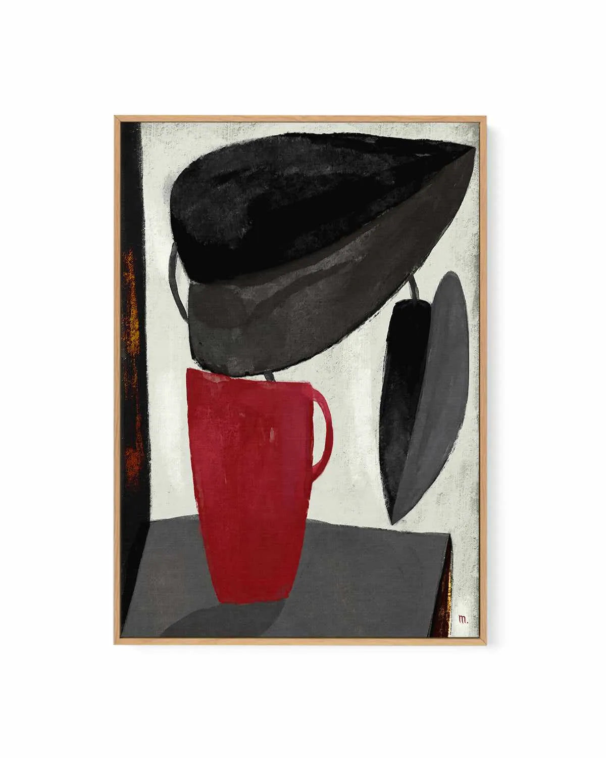 Plant With Two Leaves by Marco Marella | Framed Canvas Art Print from Olive et Oriel where you can shop wallpaper and artworks online