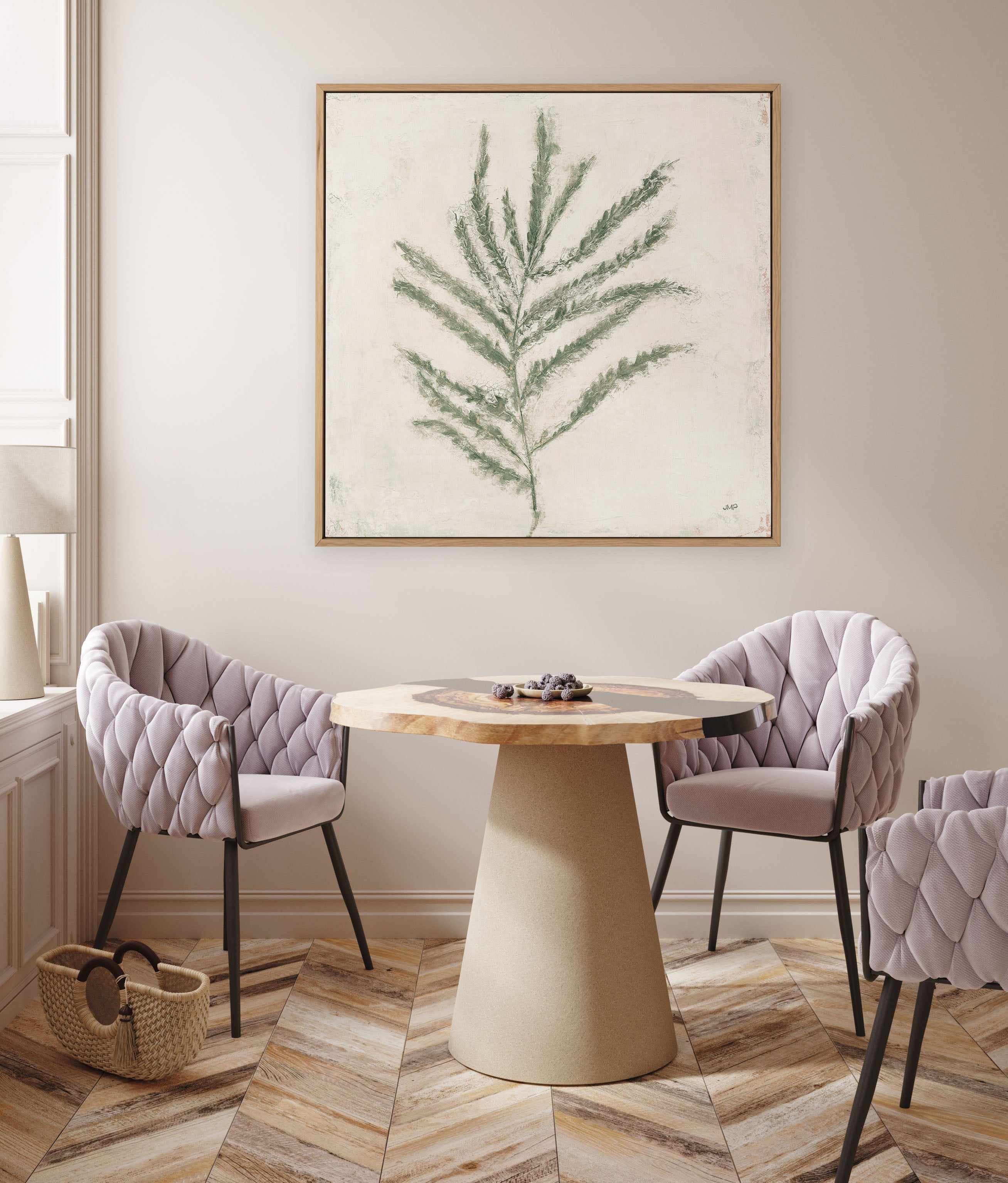 Plantlife I Green | Framed Canvas Art Print