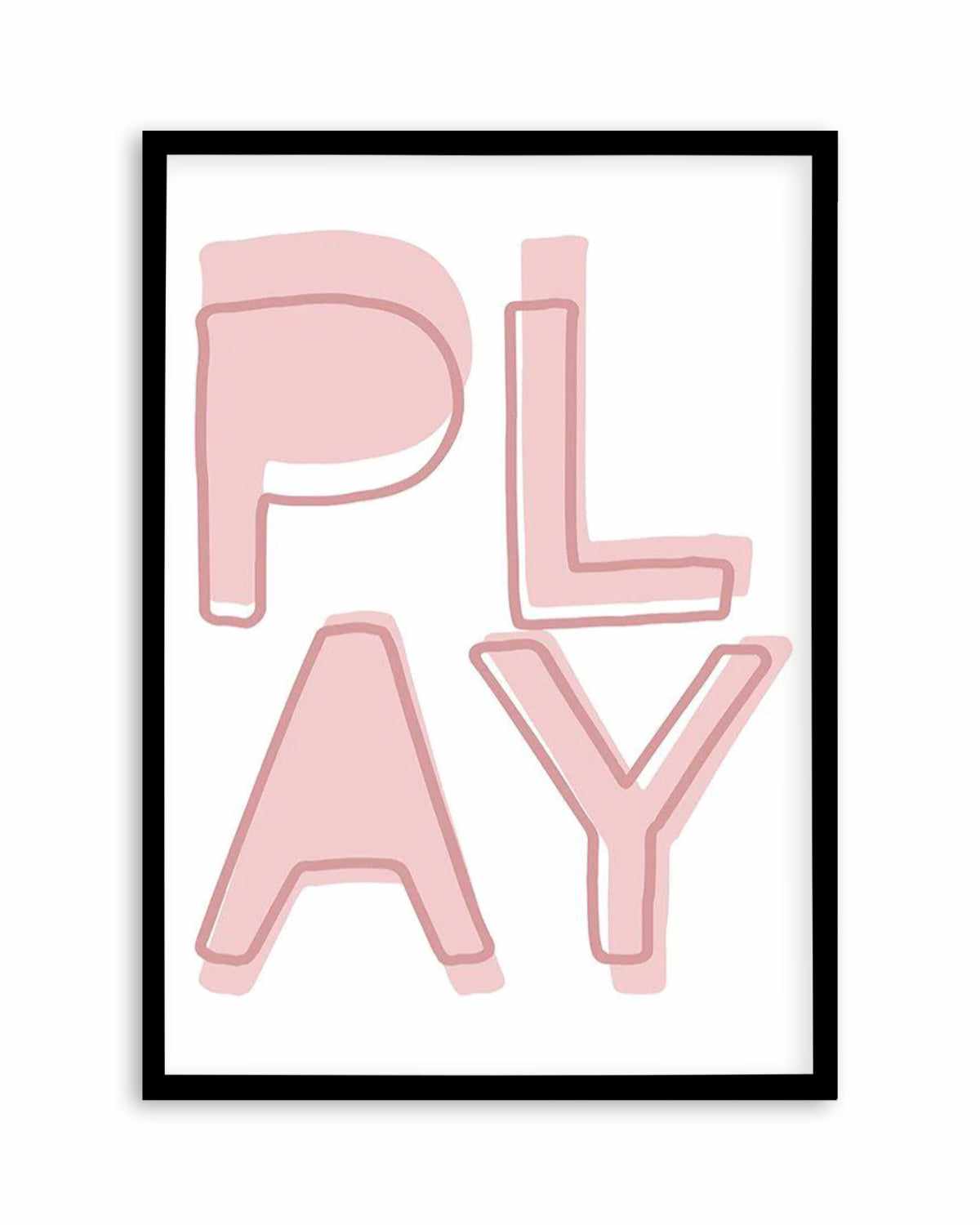 Play | Blush Art Print