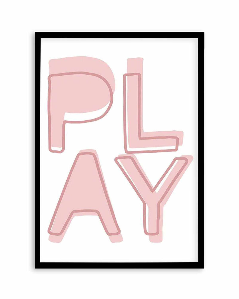 Play | Blush Art Print