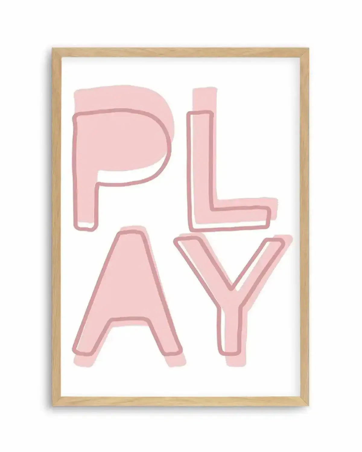 Play | Blush Art Print from Olive et Oriel where you can shop wallpaper and artworks online
