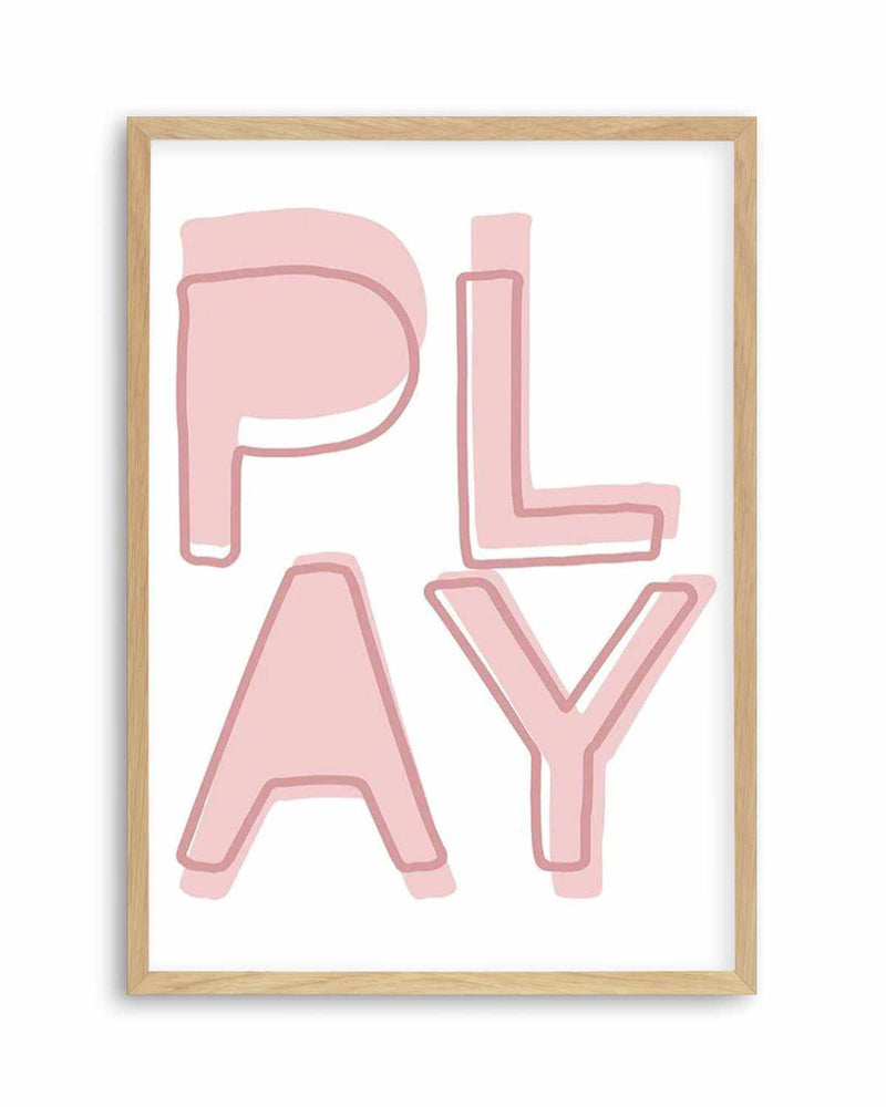 Play | Blush Art Print