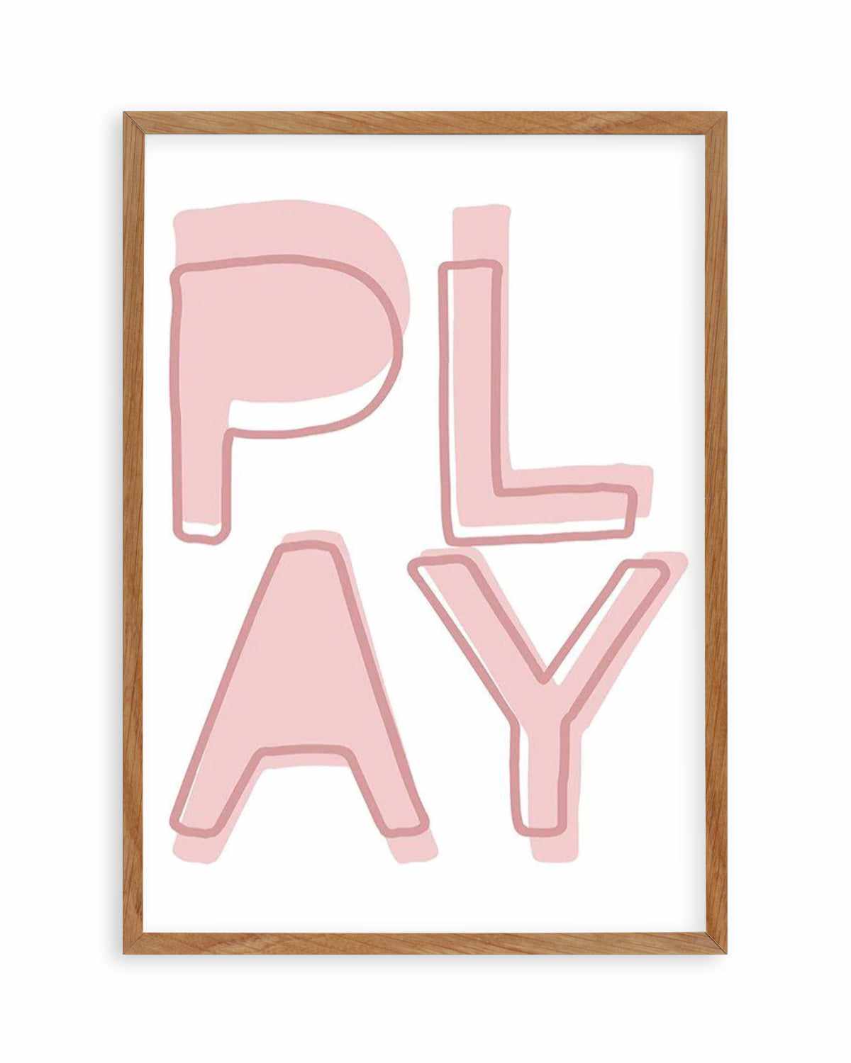 Play | Blush Art Print