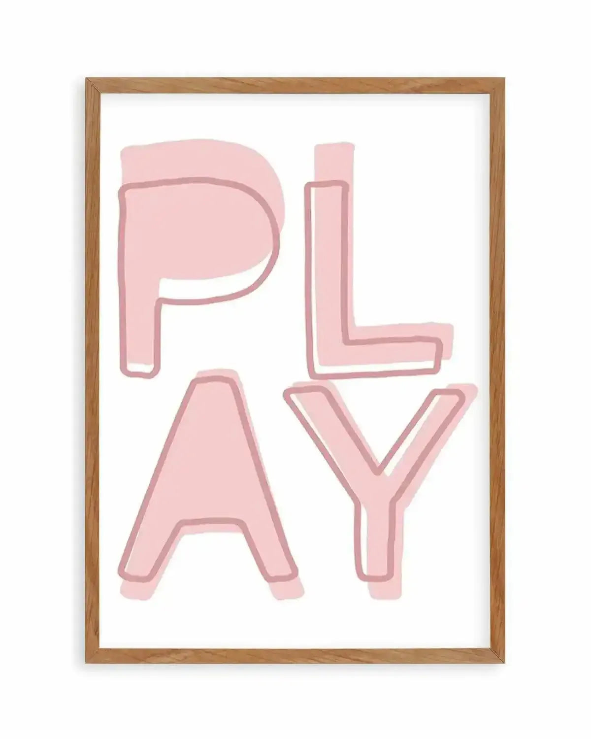 Play | Blush Art Print from Olive et Oriel where you can shop wallpaper and artworks online