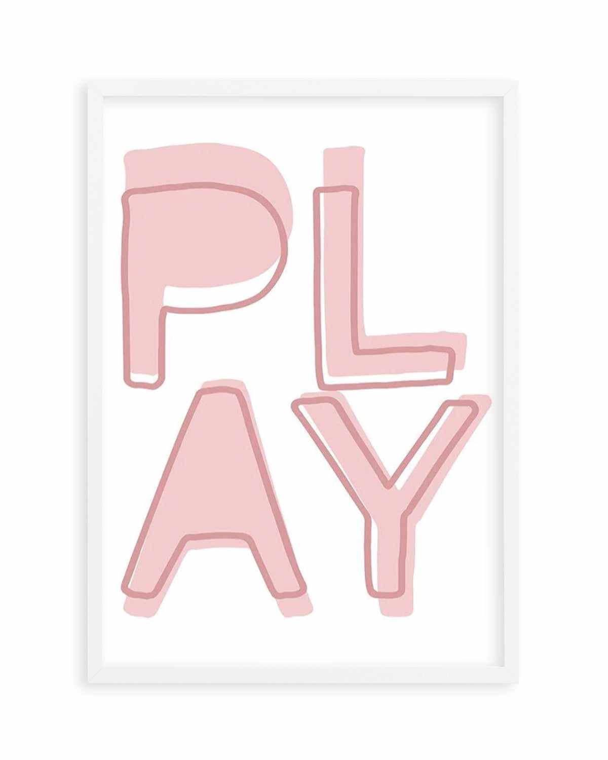 Play | Blush Art Print