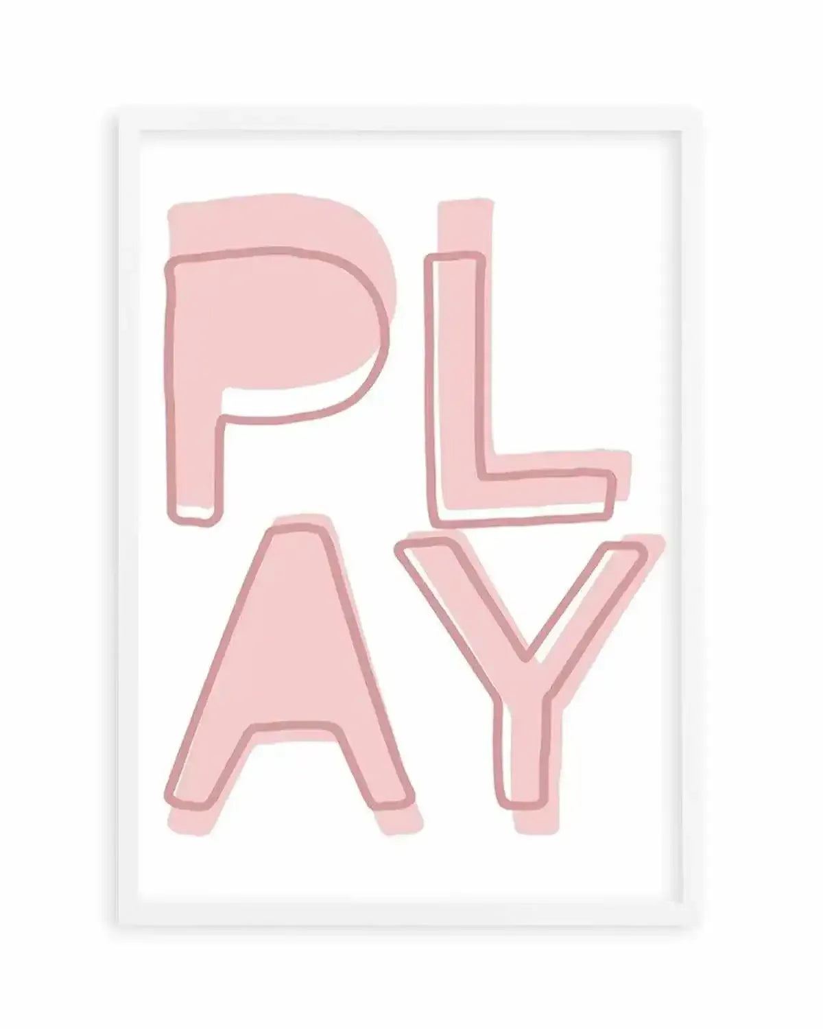 Play | Blush Art Print from Olive et Oriel where you can shop wallpaper and artworks online
