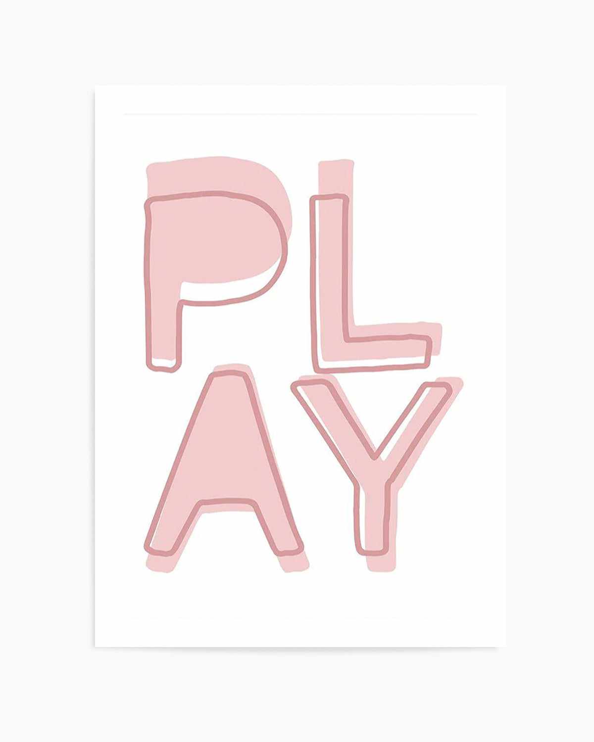 Play | Blush Art Print