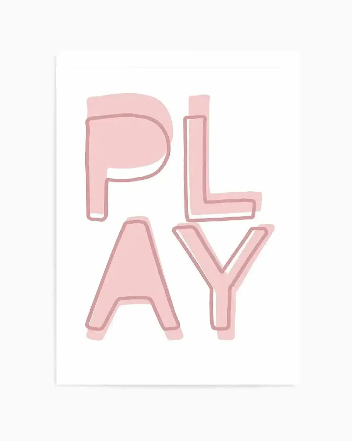 Play | Blush Art Print from Olive et Oriel where you can shop wallpaper and artworks online