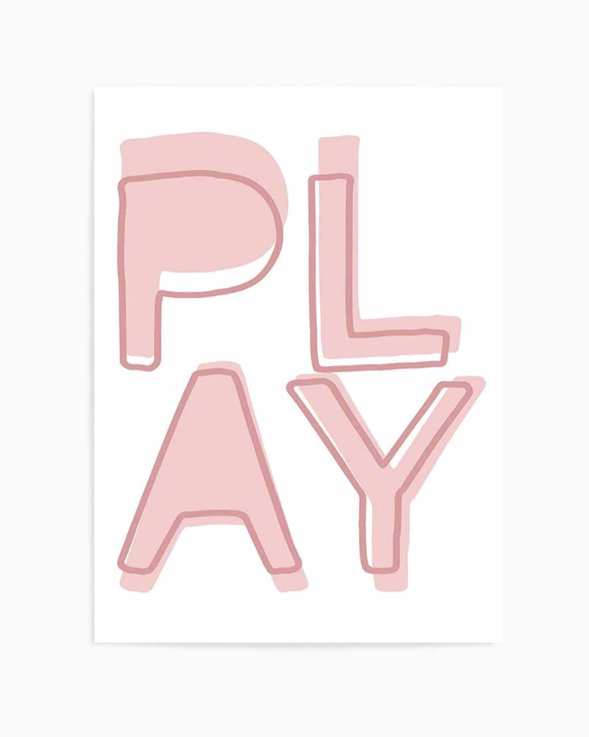 Play | Blush Art Print