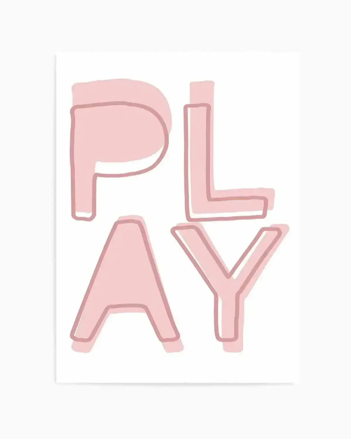 Play | Blush Art Print from Olive et Oriel where you can shop wallpaper and artworks online