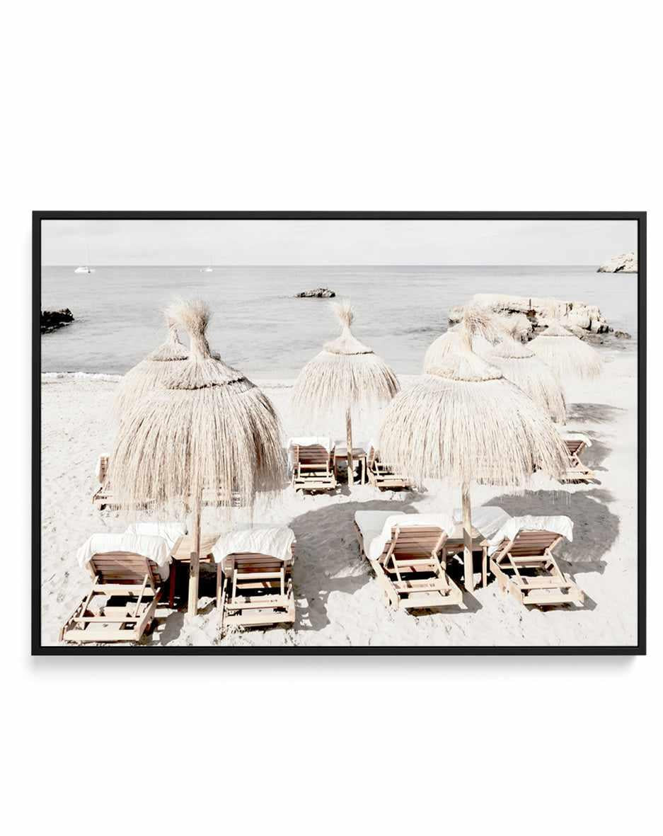 Playa Ibiza by Teigan Geercke | Framed Canvas Art Print from Olive et Oriel where you can shop wallpaper and artworks online