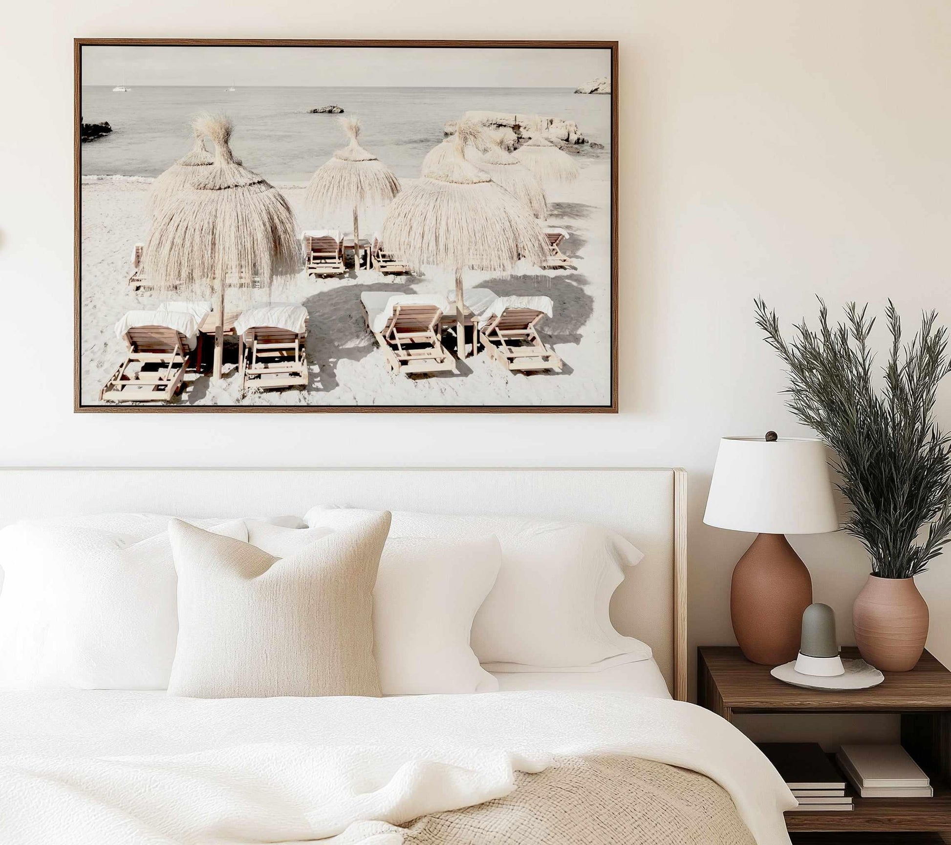 Playa Ibiza by Teigan Geercke | Framed Canvas Art Print from Olive et Oriel where you can shop wallpaper and artworks online