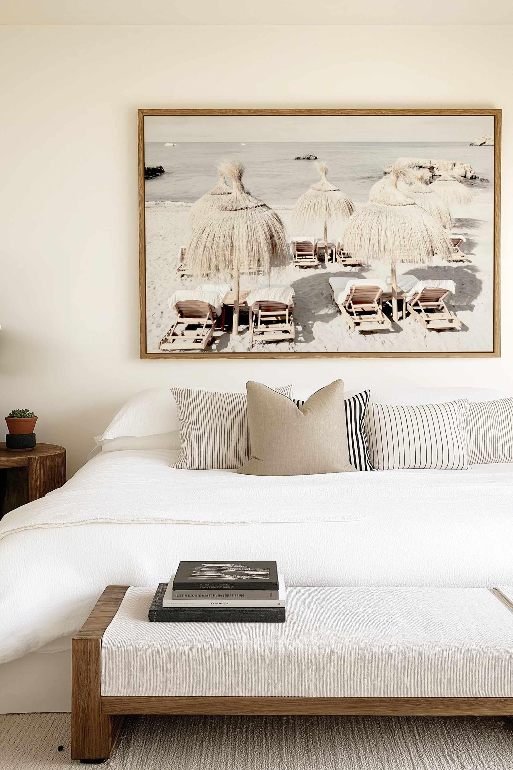 Playa Ibiza by Teigan Geercke | Framed Canvas Art Print from Olive et Oriel where you can shop wallpaper and artworks online
